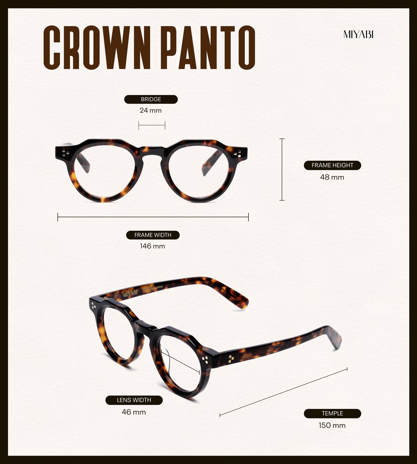 Crown Panto - Dark Tortoise